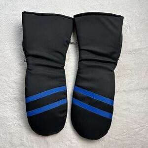 Montgomery Ward Men’s Size Medium Vintage Ski Mittens Gloves Blue Black